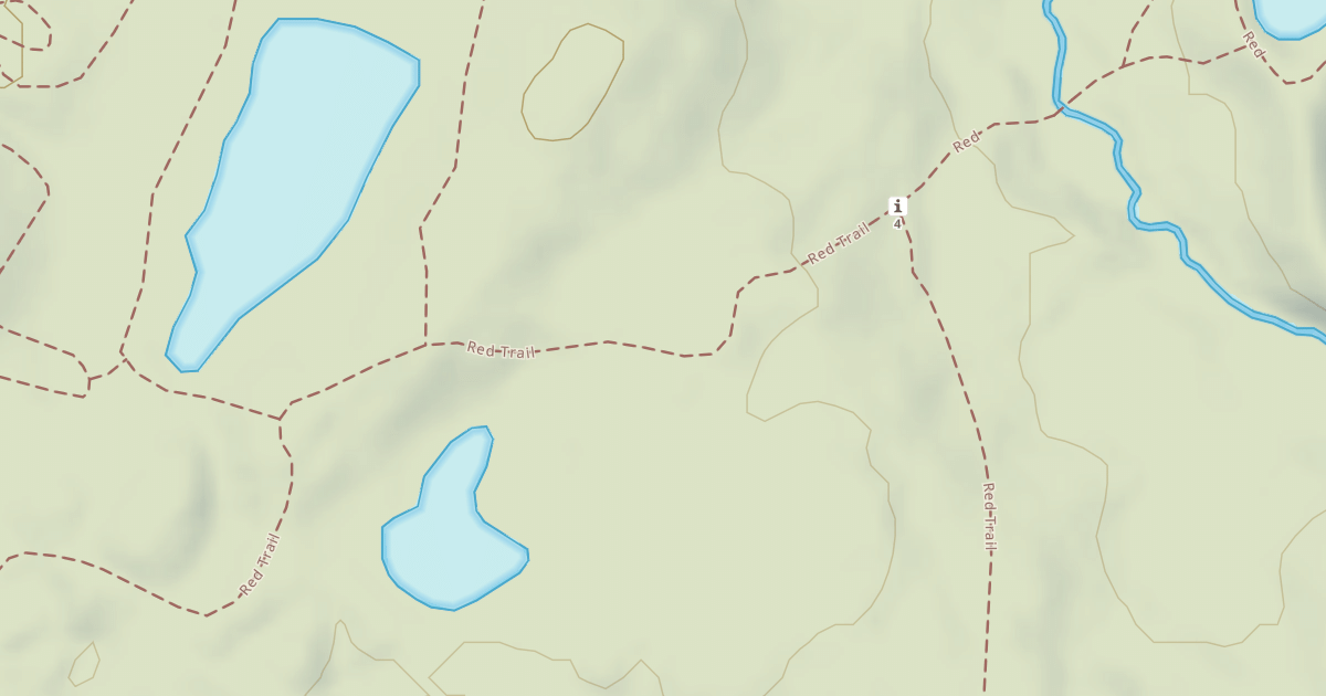 Map preview of Bald Mountain Rec. Area - Red Trail