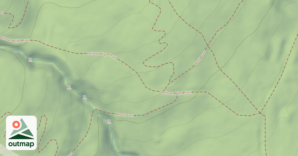 Map of Bellows Pipe Trail