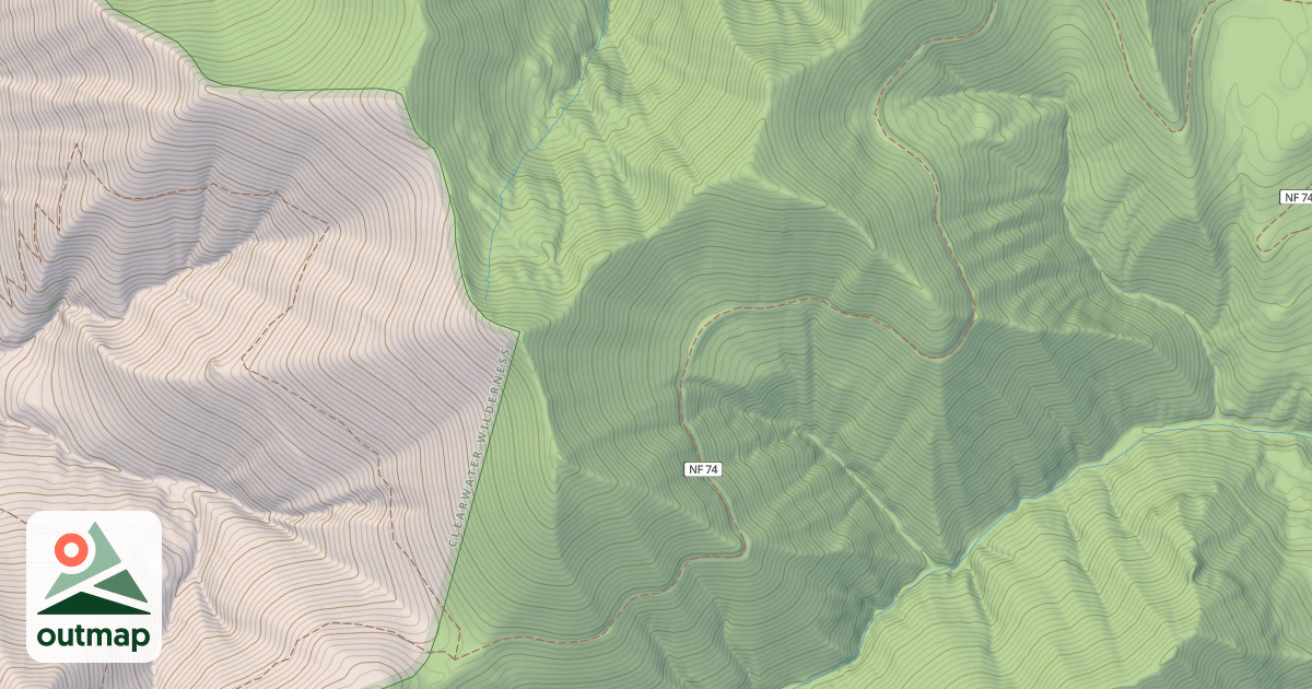 Map of Frog Mountain Trail