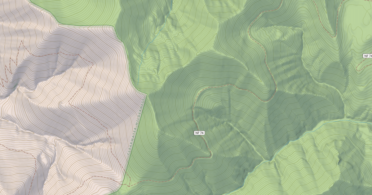 Map preview of Frog Mountain Trail