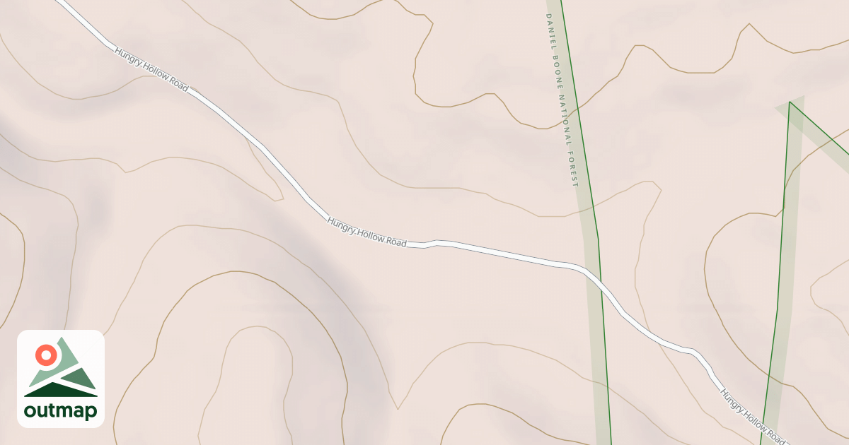 Map of HUNGRY BRANCH