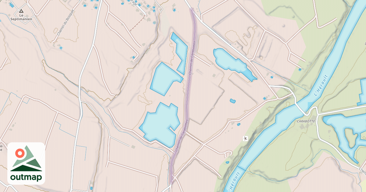 Map of Chemin de Carabottes