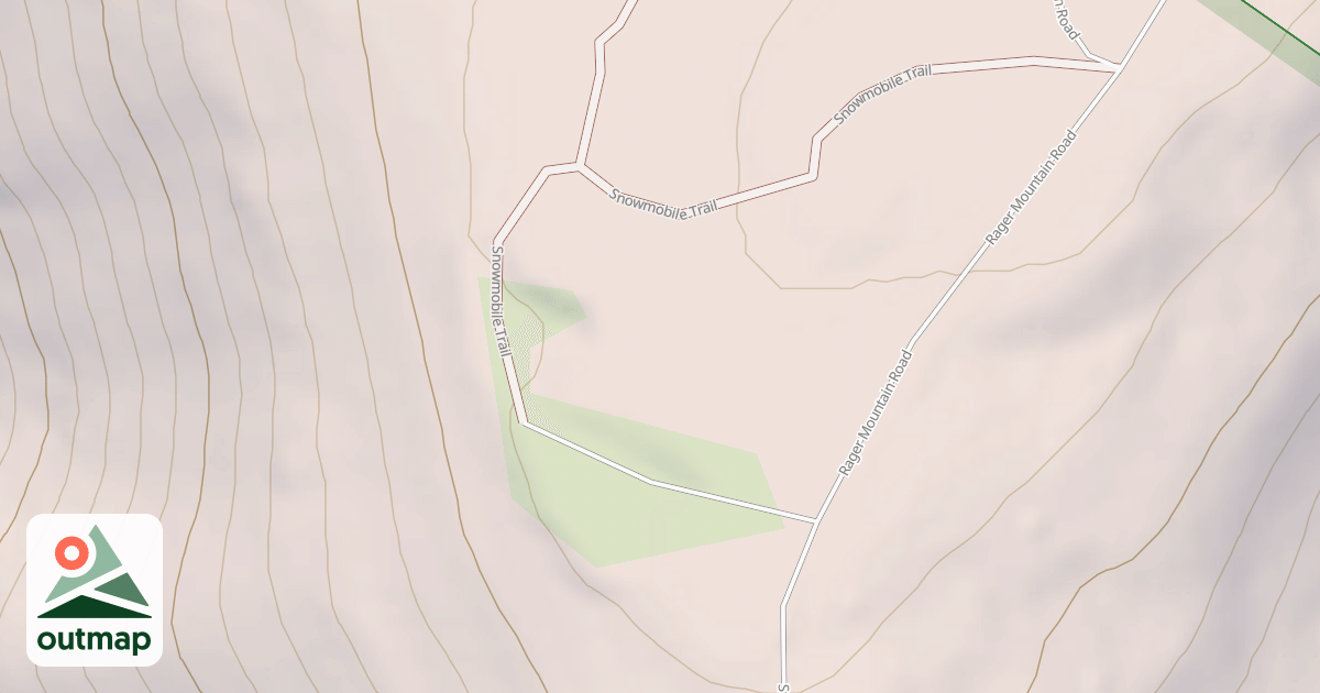 Map of Rager Mountain Division Snowmobile Trails