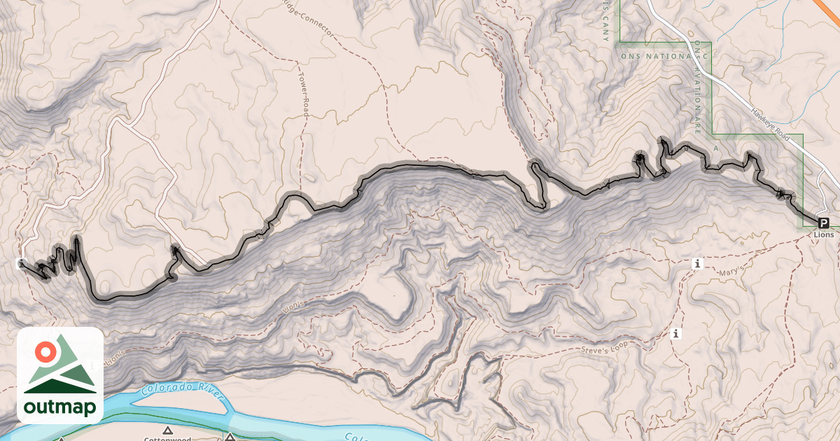 Map of Mack Ridge Trail