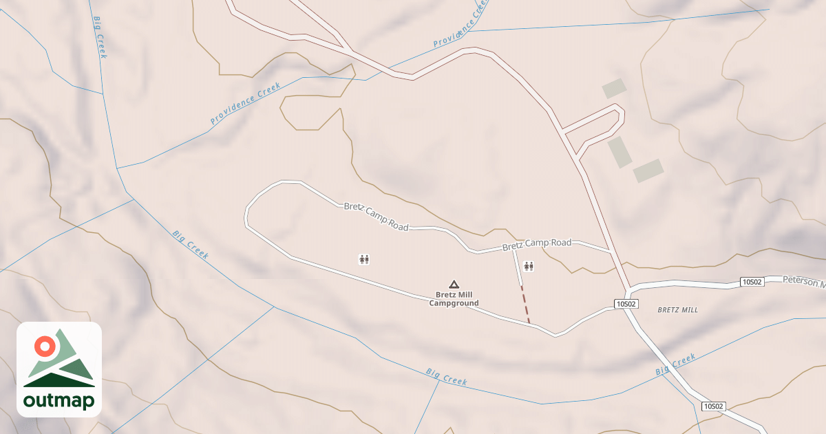 Map of BRETZ CAMP