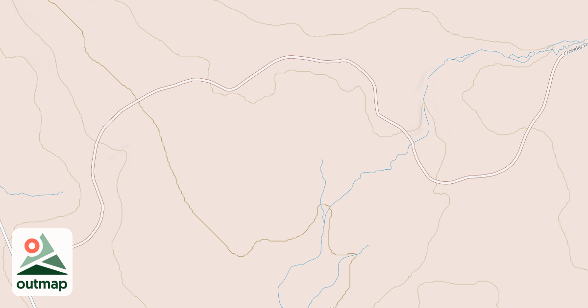 Map of CROWDER FLAT SPUR