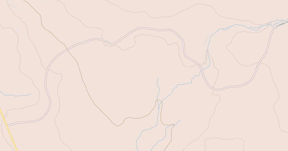 Map preview of CROWDER FLAT SPUR
