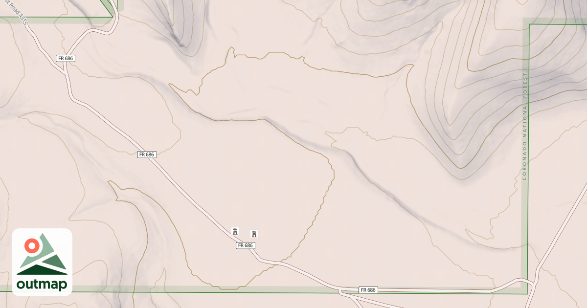 Map of JACKWOOD PASS