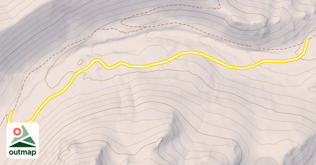 Map of Titus Creek Loop