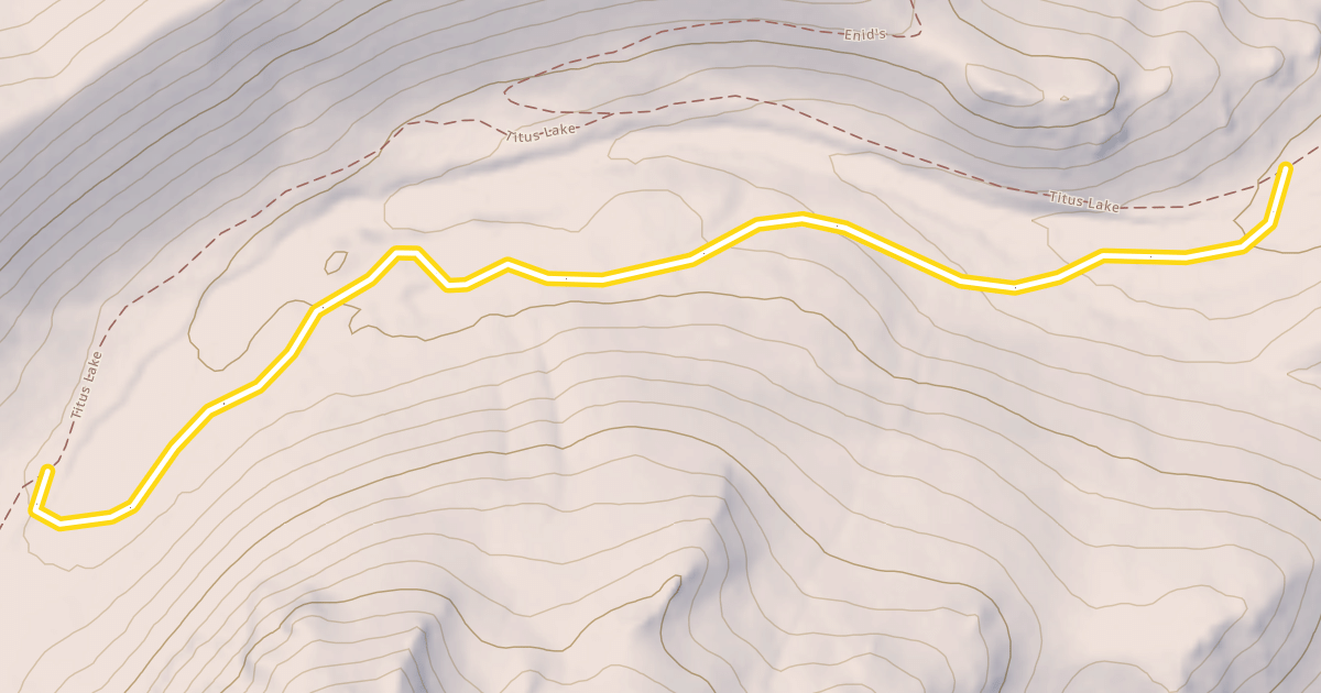 Map preview of Titus Creek Loop
