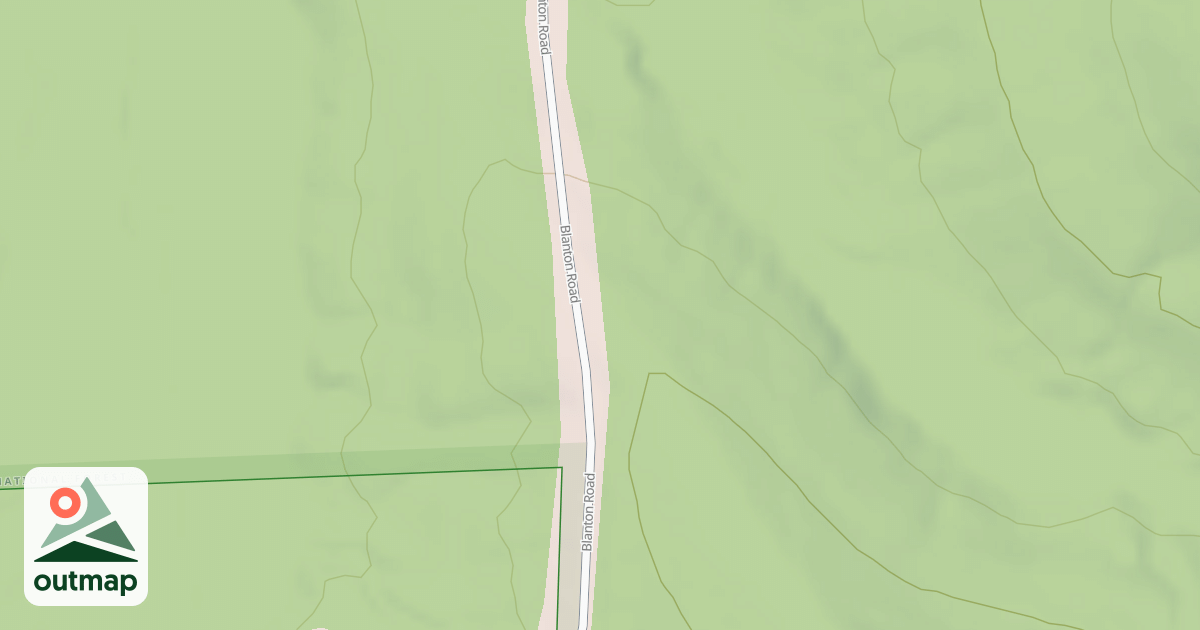 Map of GRODEY RIDGE WEST