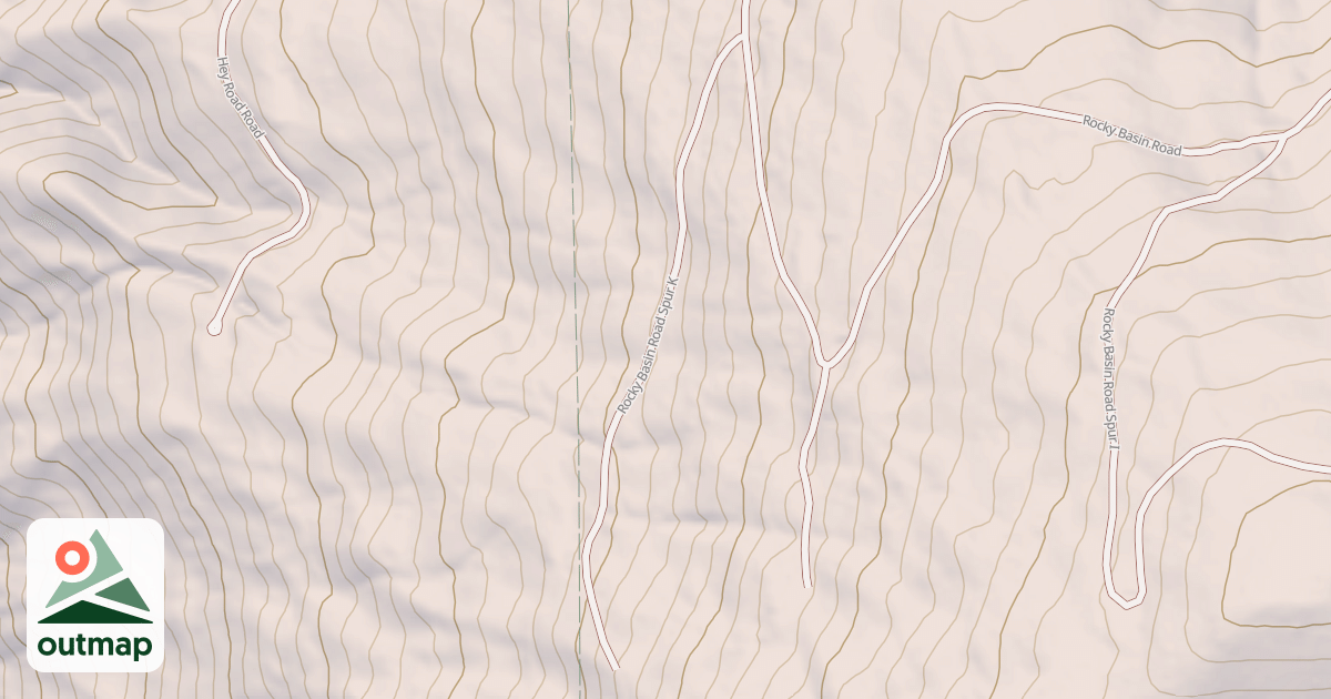 Map of ROCKY BASIN K SPUR
