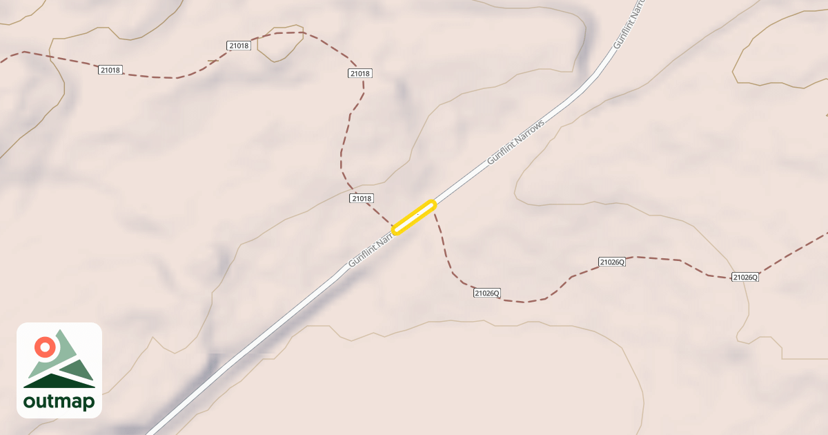 Map of Gunflint Narrows