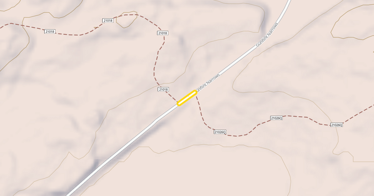 Map preview of Gunflint Narrows