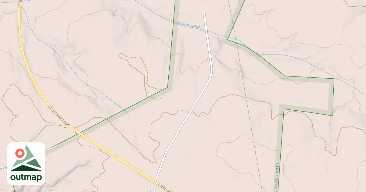 Map of COW BRANCH