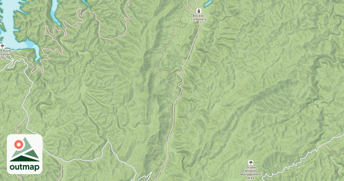 Map of EAST SYLCO RIDGE