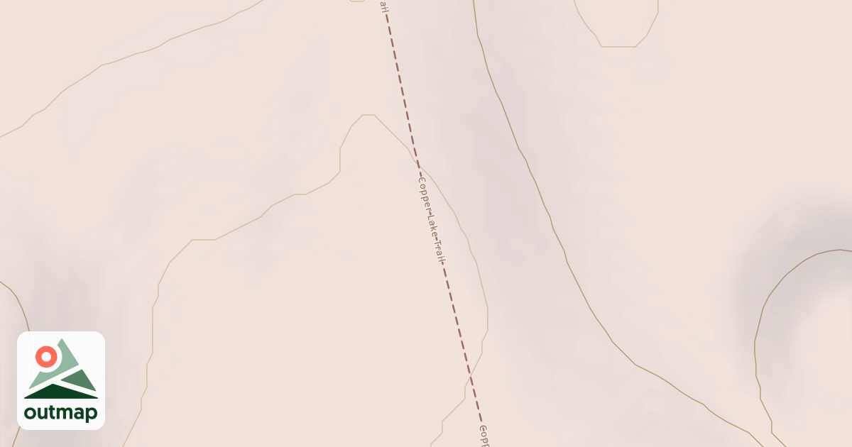 Map of Copper Lake Trail