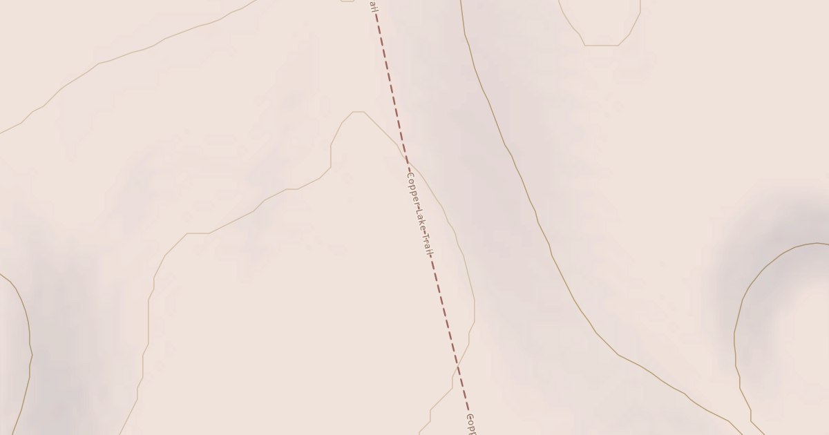 Map preview of Copper Lake Trail