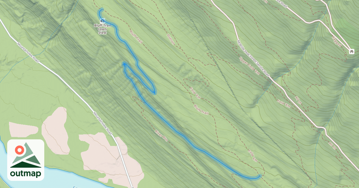 Map of Bluff Trail