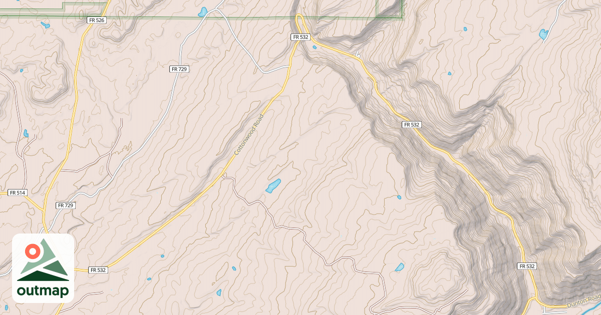 Map of COTTONWOOD