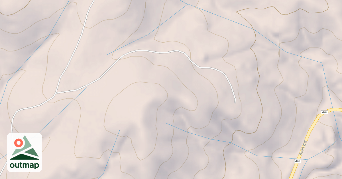 Map of BROKEN SHOVEL MINE B SPUR T2