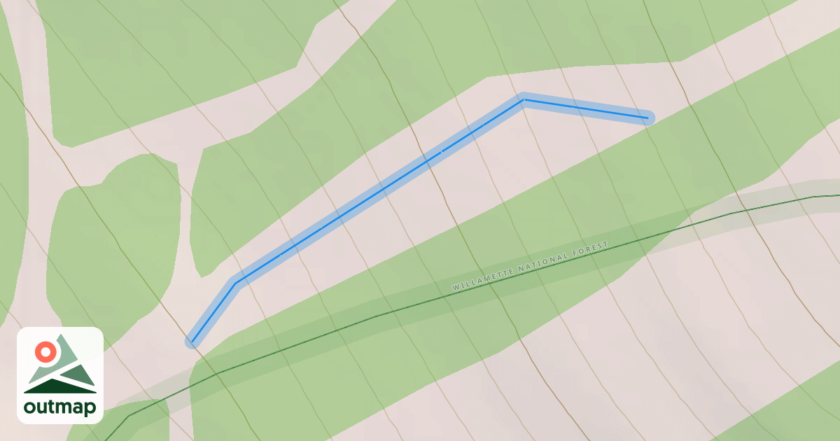 Map of West Rough Cut
