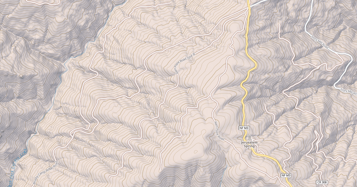 Map preview of KERN POINT SPUR B