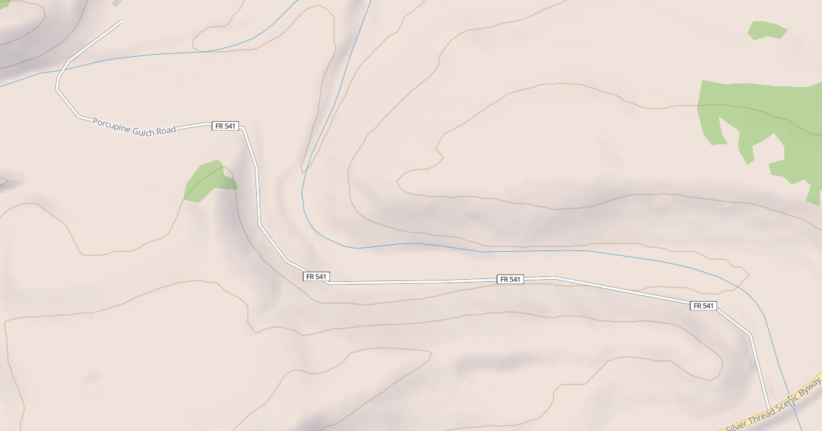 Map preview of PORCUPINE GULCH