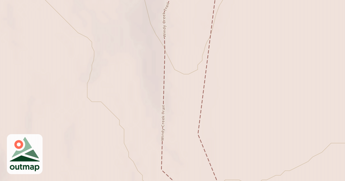 Map of Windy Creek Subsistence Ohv Trail