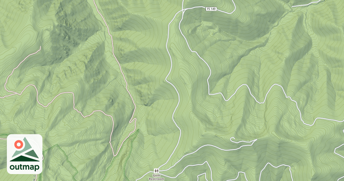 Map of MARTEN CREEK SNOWMOBILE ROUTE