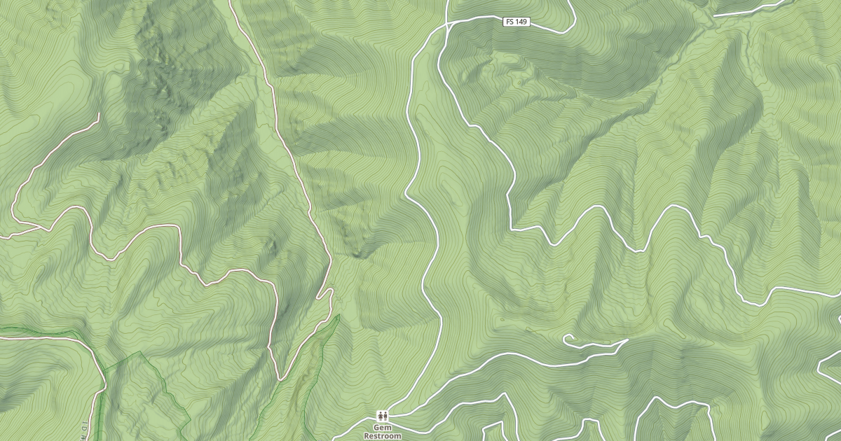 Map preview of MARTEN CREEK SNOWMOBILE ROUTE