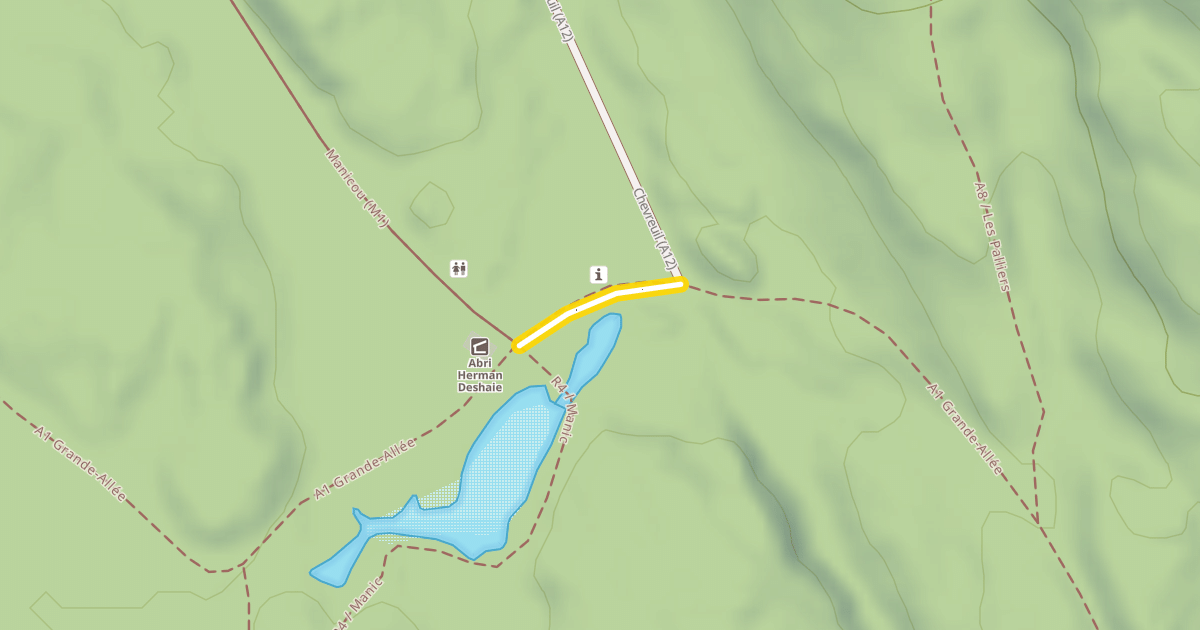 Map preview of A1 Grande-Allée