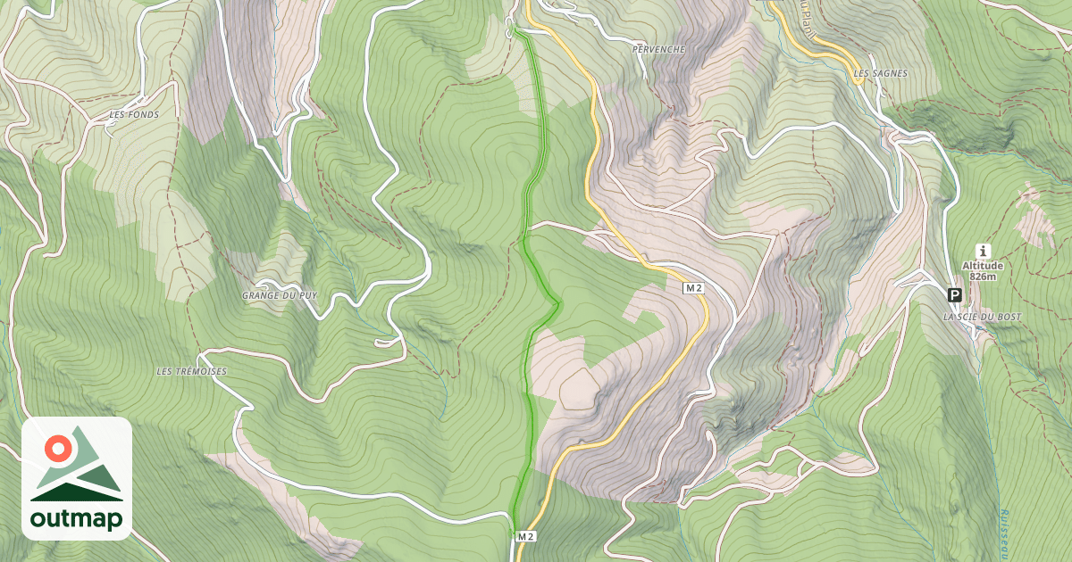 Map of Sentier Marcellin Champagnat