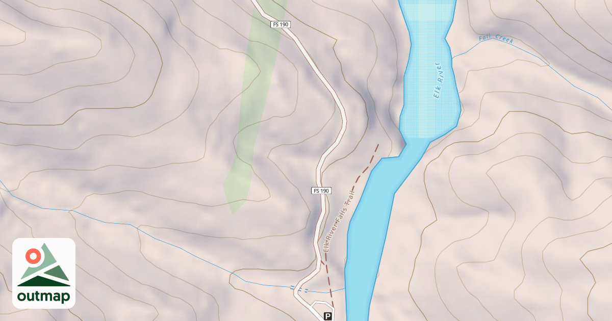 Map of ELK FALLS