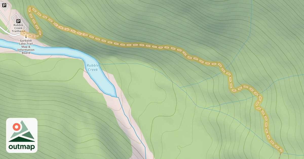 Map of Garibaldi Lake Trail