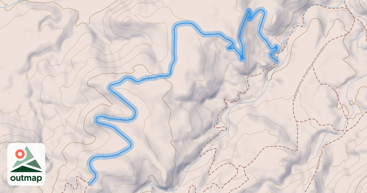 Map of Eagle's Tail Trail