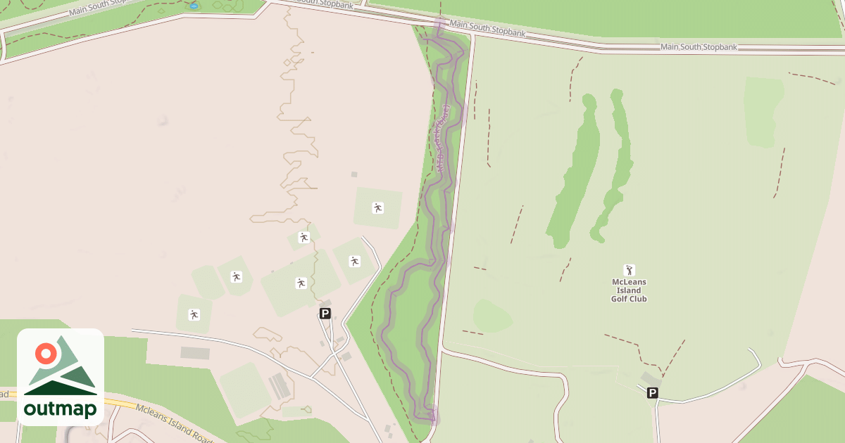 Map of MTB Track (blue)