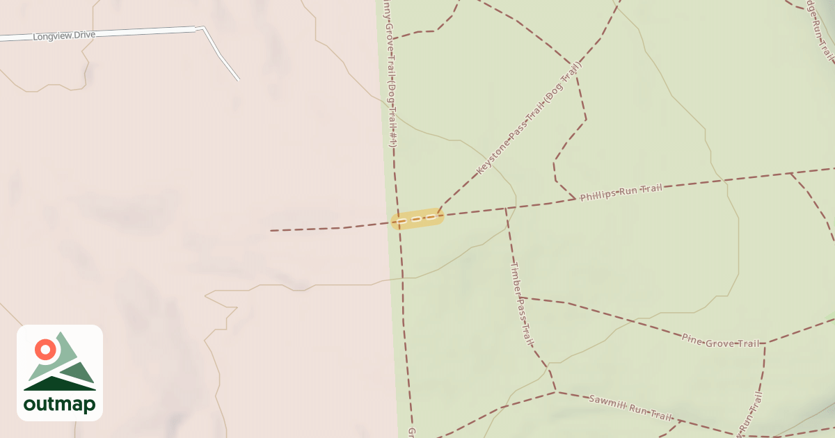 Map of Phillips Run Trail