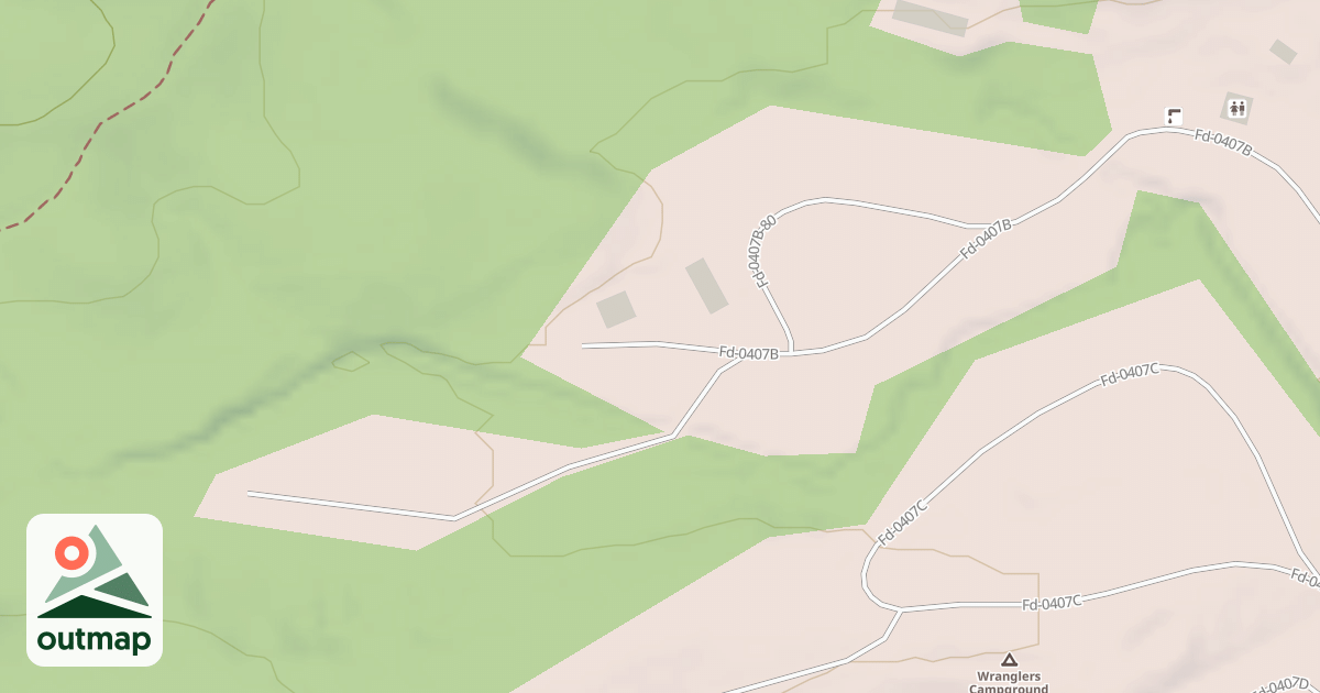 Map of B CAMPSITE ACCESS (15-21)
