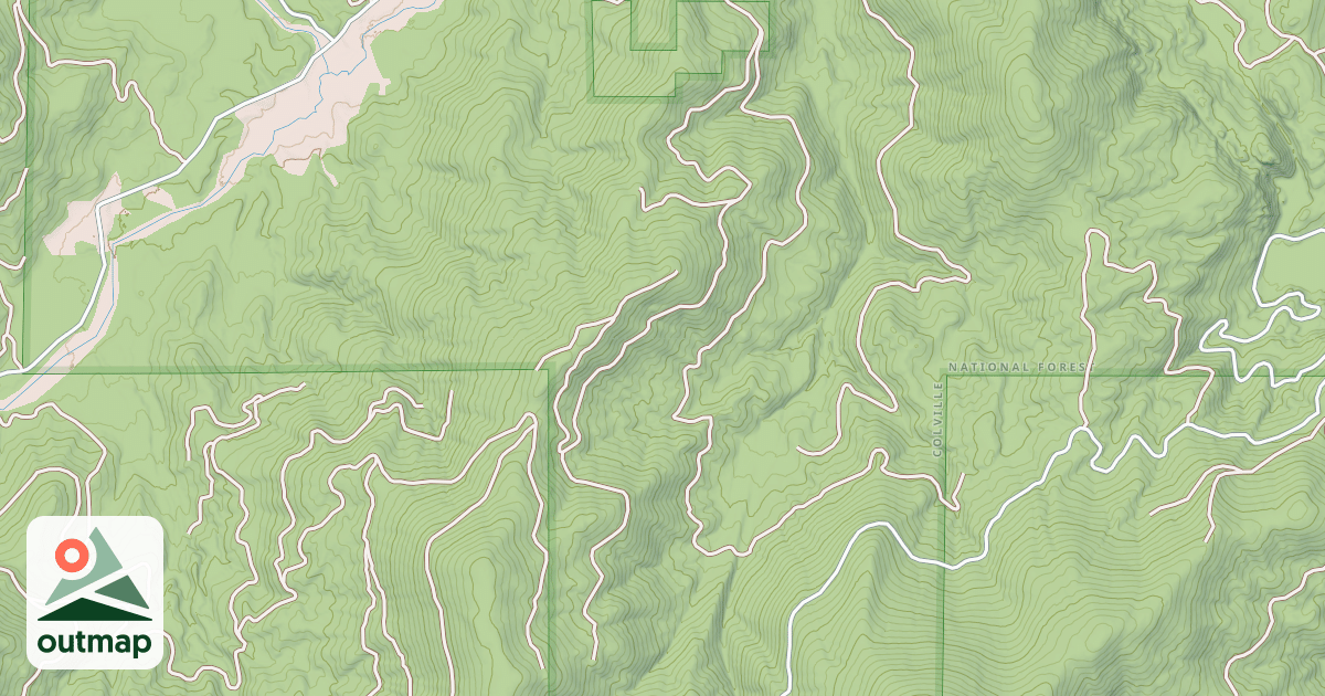 Map of Middle Fork Calispel
