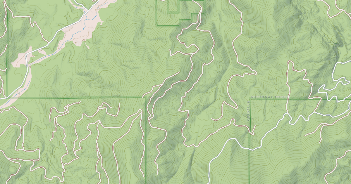 Map preview of Middle Fork Calispel