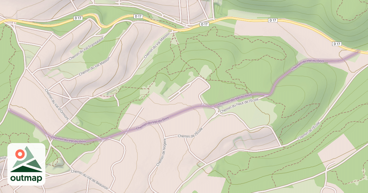 Map of Chemin du Val du Bois
