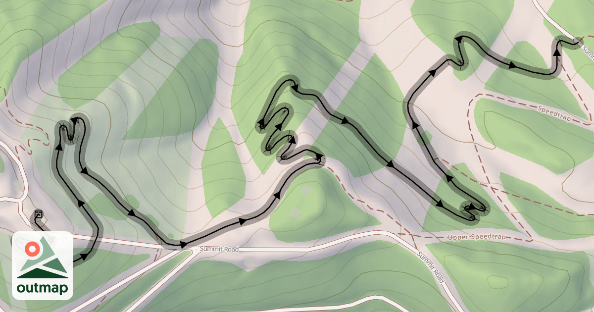 Map of Upper Flow Trail