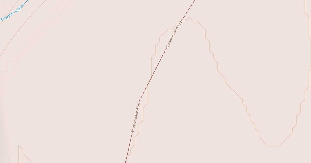 Map preview of Copper Lake Trail