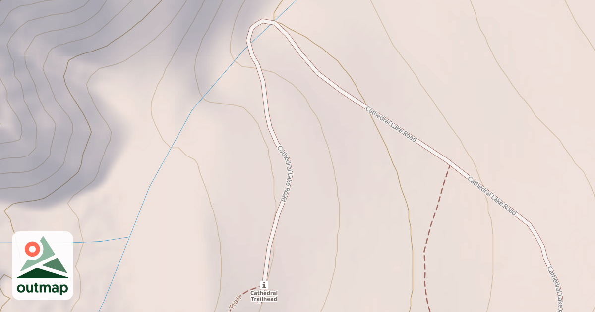 Map of CATHEDRAL LAKE