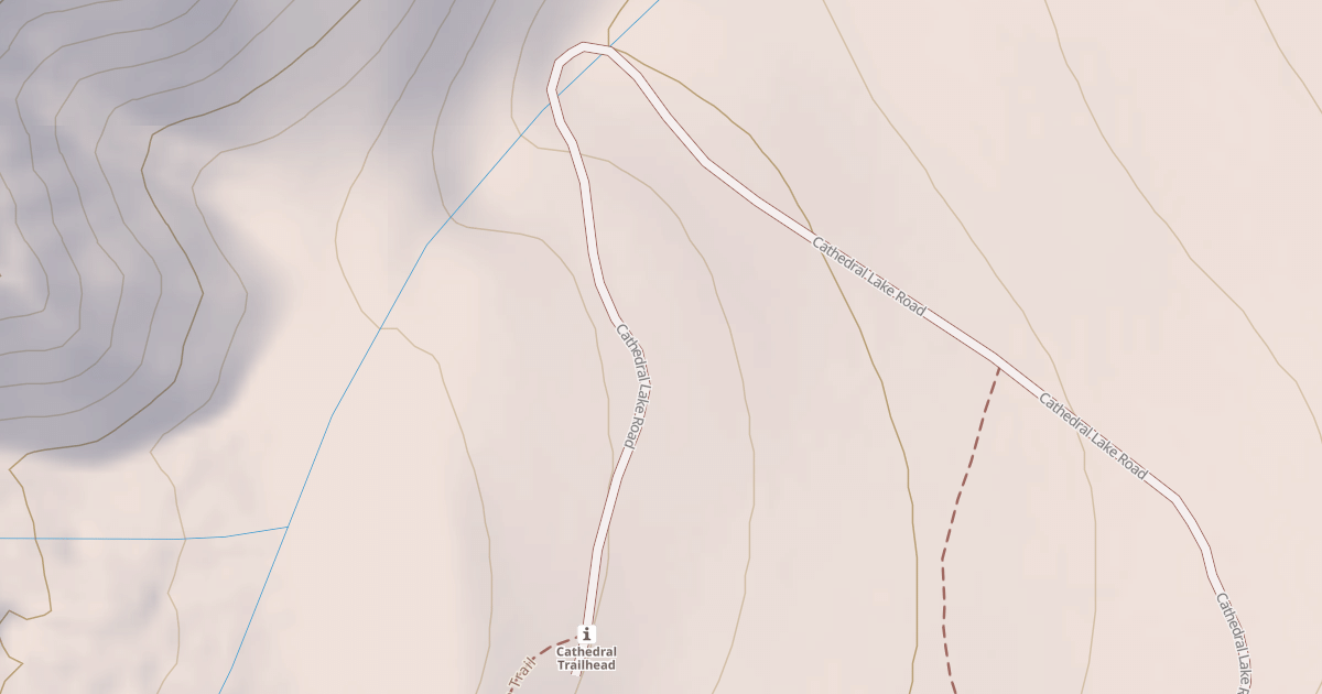 Map preview of CATHEDRAL LAKE