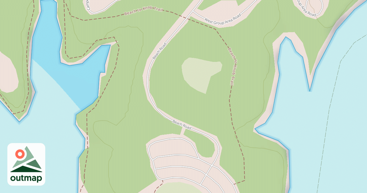 Map of SITE 2-CAVE RUN