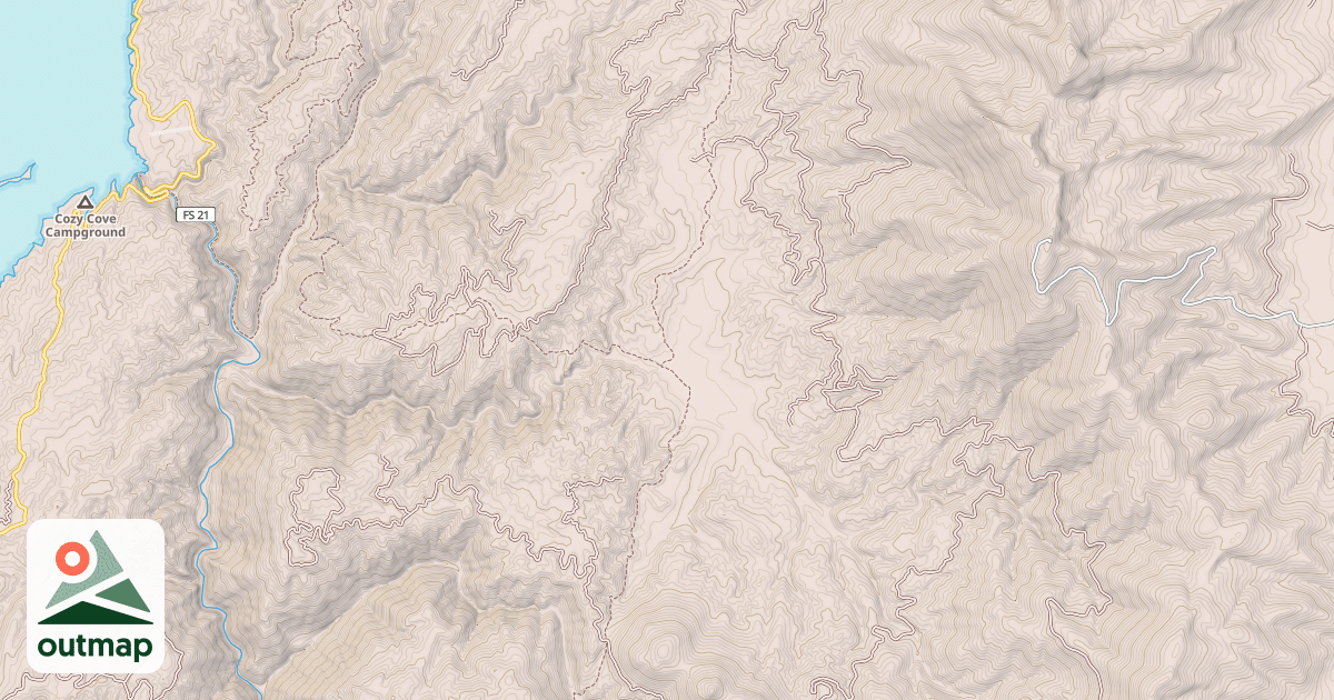 Map of Deadwood Ridge