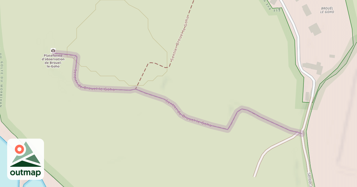 Map of Sentier de Brouel le Goho