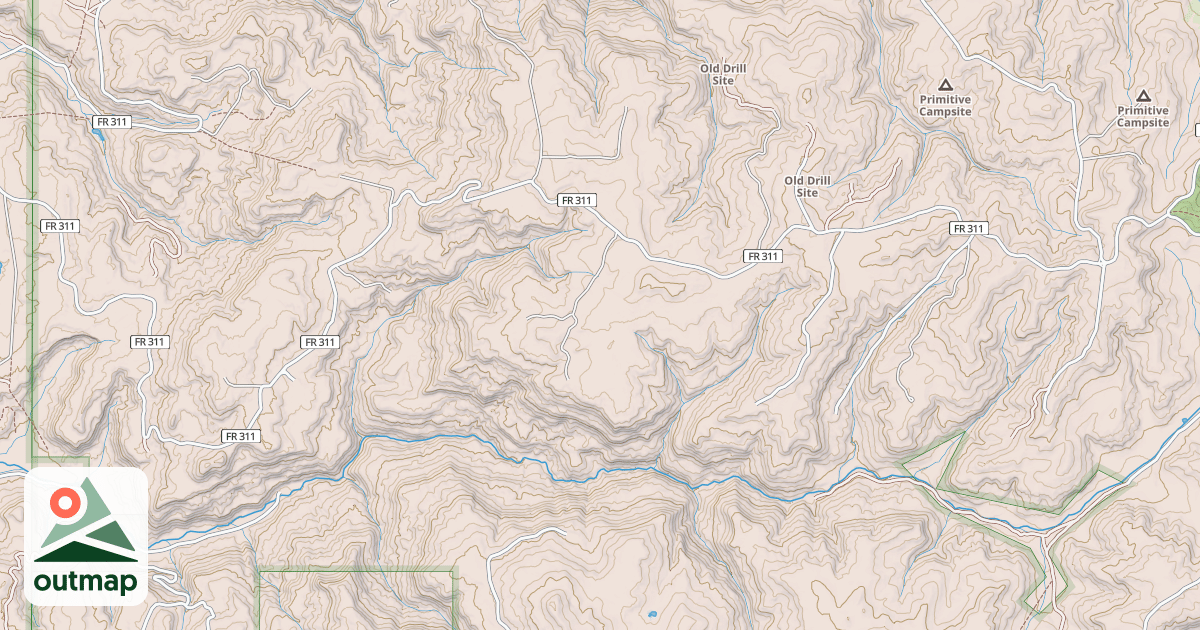 Map of CABRESTO MESA